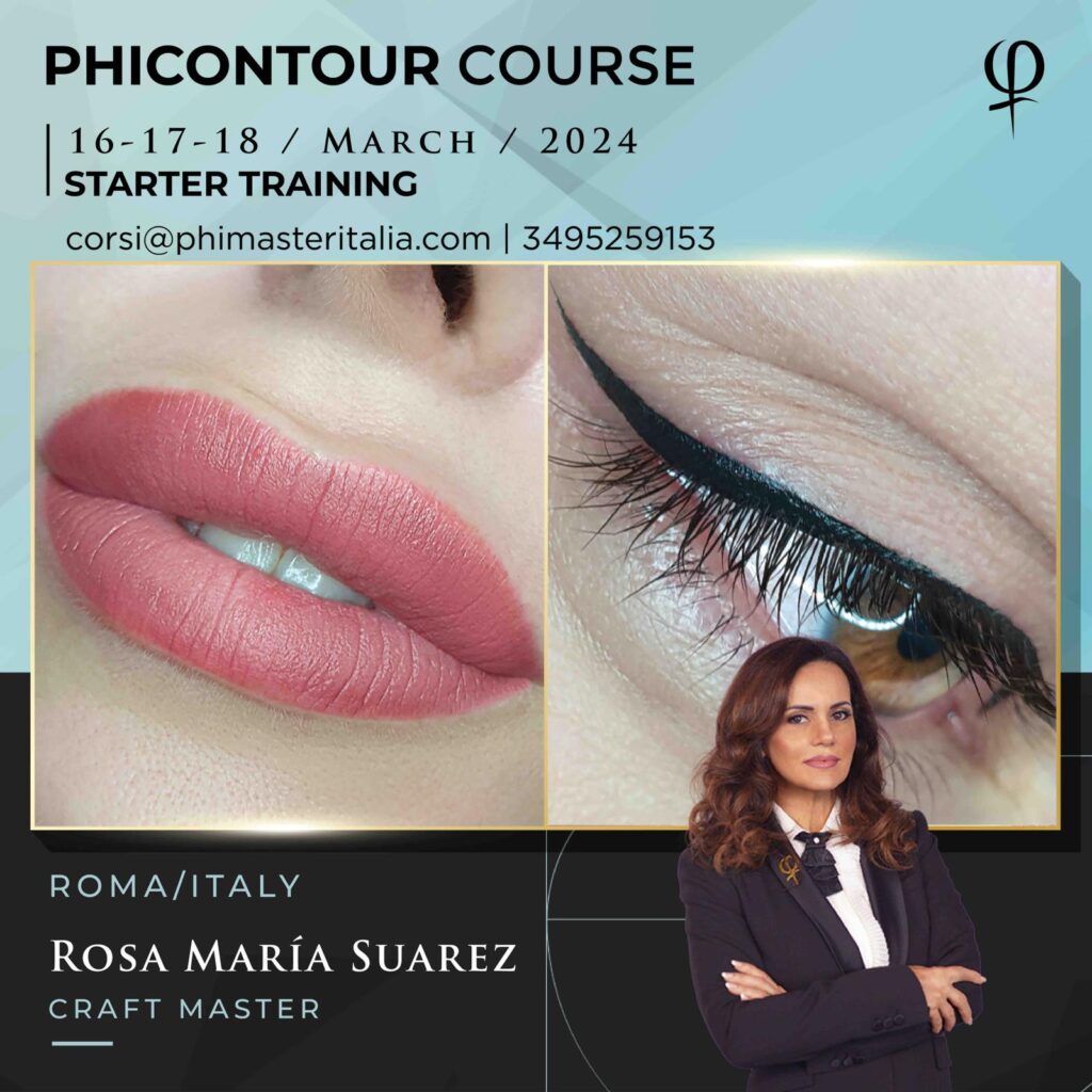 PhiMasterItalia com - Corsi PhiBrows Basic Training - Roma 16 e 17 e 18 Marzo 2024 - Master Rosa Maria Suarez